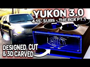 Super solid box build for 4 15" Subs 🔊 pt.1 GMC Yukon 3.0 Sound System Install