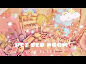 ⋆ ˚｡⋆୨୧˚ pet bedroom adopt me speed build! 🎀 [Adopt me]