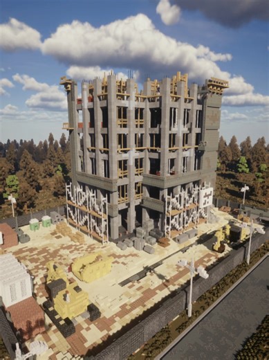 **🎬 CONSTRUCTION COMPLEX ⛏️** A cinematic recreation of a bustling urban construction complex in Minecraft. Dynamic industrial chaos, towering cranes, intricate scaffolding, rumbling machinery and half-built skyscrapers — designed with precision and atmosphere in every block. Full build, exclusive screenshots & downloads available on Patreon ✨ #minecraft #minecraftbuild #minecraftarchitecture #constructioncomplex #industrialbuild #construction site #urbandevelopment #cranes #scaffolding #heavym