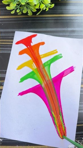 DIY Thread Transformation!🖌️💥 #DIYArt #ThreadArt #SatisfyingArt #AcrylicPainting #ViralArt #shorts