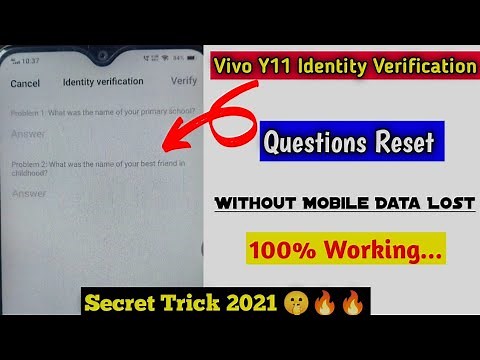 identity verification vivo forgot password||identity verification vivo y11 forgot password reset🔥🔥