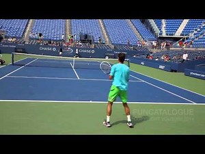 Tommy Robredo Practice US Open 2014 2/2