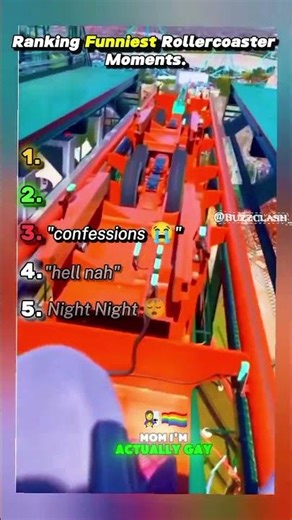 They Instantly Regretted This! 🎢💀 (RANKING the Funniest Roller Coaster Moments) #Shorts #ranking