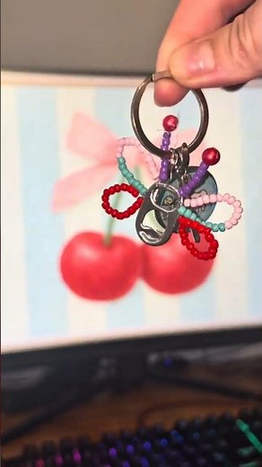 Making A Aesthetic Wire Butterfly Keychain From Scratch! 🦋🔑 #craft