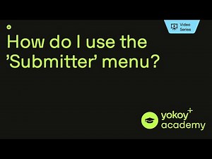How do I use the 'Submitter' menu? (web)