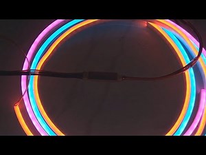 Animate neon flex light with 12vdc mini common anode rgb controller for dimming, blinking, flashing