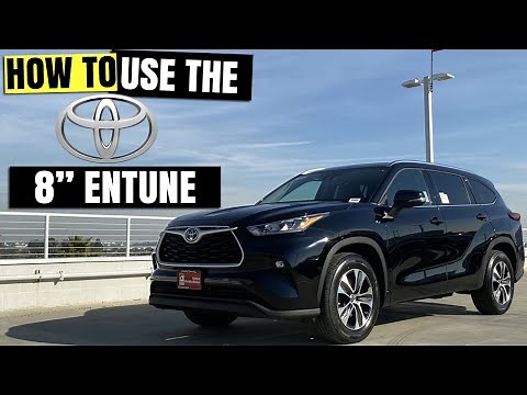 2020 Toyota Highlander 8 inch Entune System Full Walkthrough