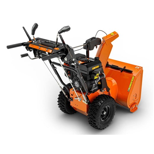 Check The Home Depot's Q&A Before Buying: Ariens Compact 24 in. 224 cc Electric Start 2-Stage Self-propelled Gas Snow Blower with Auto-Turn Steering and Headlights