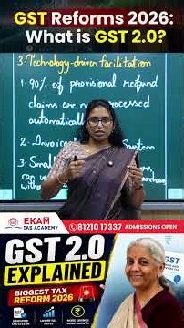 What is GST 2.0? | GST Reforms 2026, ITC & Tax Refunds Explained | UPSC Current Affairs