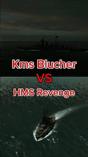 Kms Blucher vs HMS Revenge #ww2rebuilder #edit #militaryeverything #history #ww2