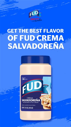 Check out this perfect recipe to go with the flavor of FUD Crema Salvadoreña. Pruébala! | FUD USA