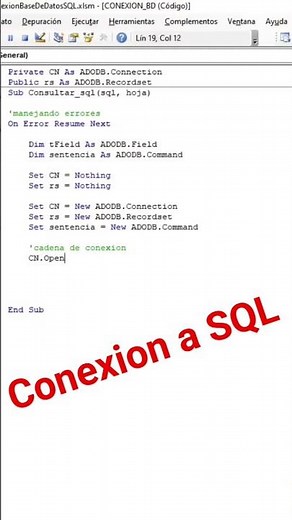 👉CONECTAR con SQL SERVER desde EXCEL VBAs ► Aprende a CONECTAR con SQL SERVER desde EXCEL VBA ►►