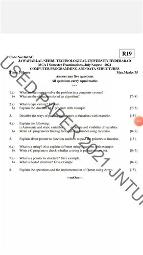 Computer Programming and data structure SEM-I