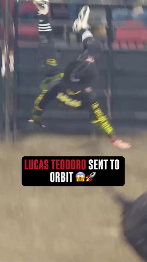 Bull Rider Launched to Rafters After Wild Ride