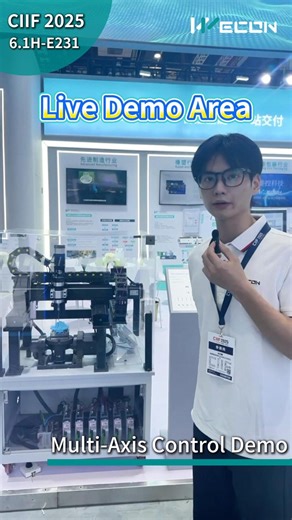 1.3K views · 23 reactions |  Live from our demo area! We're showcasing a Multi-Axis Control Demo powered by Wecon PLC and Servo systems – working in perfect harmony for smooth and precise motion. #Wecon #PLC #Servo #MotionControl #Automation #IndustrialAutomation #SmartManufacturing #Industry40 | WECON Technology Co.,Ltd. | Facebook
