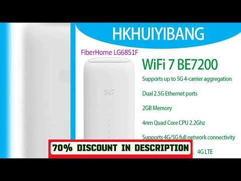 A must-have product! Unlocked FiberHome 5G CPE Pro LG6851F BE7200 WiFi 7 Router NFC Dual 2.5G Lan