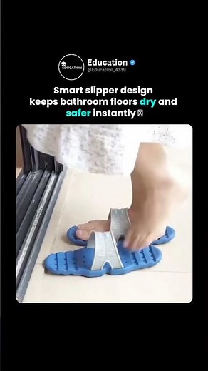 Smart Slipper Design Solves Wet Floor Problems Instantly 👣