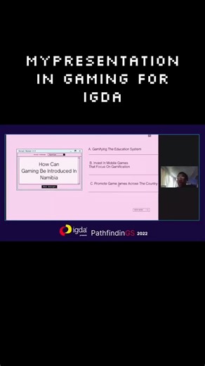 My Presentation For IGDA, International Game Developers Conference where I did a talk on Gamification vs Education. #gamification #Education #IGDA #gaming #gamedevelopment #gamedesign #VR #namibiantiktoker🇳🇦 #namibia #windhoeknamibia🇳🇦