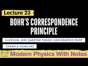 Bohr's Correspondence Principle Explained | Modern Physics | Beiser 6th Edition