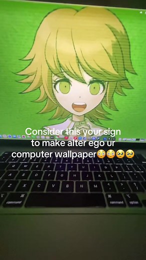 bro it took me SO long to figure out how to make a animated wallpaper on a MacBook 🫩#danganronpa #chihirofujisaki #alterego #anime #fyp