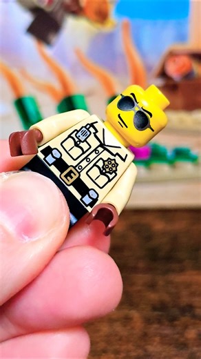 LEGO 2010 Traffic Cop CMF Series 2 Minifigure Build 👮‍♂️🚓 #shorts #trending #viral #lego #fyp