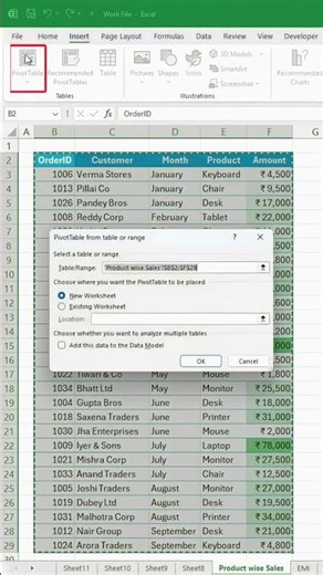 Excel Sales Summary in 30 Seconds 🔥 Pivot Table Trick