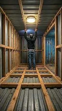 Building a Luxury Cabin Home Out of shipping containers for an old man