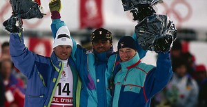 Alberto Tomba's gold medal giant slalom run | Albertville 1992