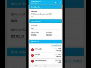 Como crear una factura/invoice con tu celular