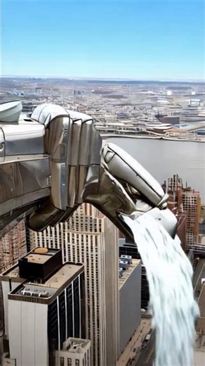 NYC Aquatic: The Final Boss. Gargoyle Water Cannon!