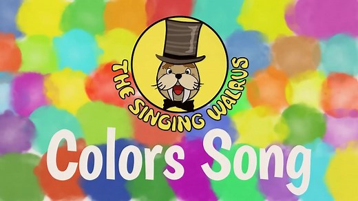 高清儿童英文歌《Colors Song》伴奏歌曲背景视频