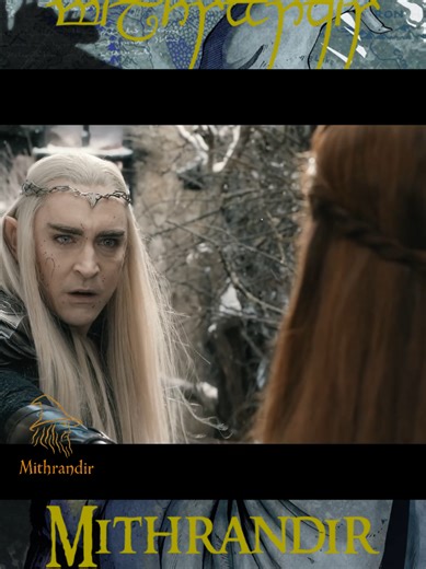 Legolas defiende a Tauriel de Thranduil en El Hobbit