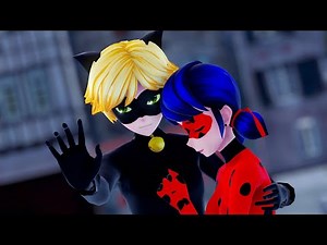 【MMD Miraculous】Chat Noir saves Ladybug (Ladybug×Chat Noir)【60fps】