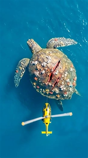 SAVING a Barnacle-Covered Giant from Ocean Debris #wildliferescue #animals #shorts