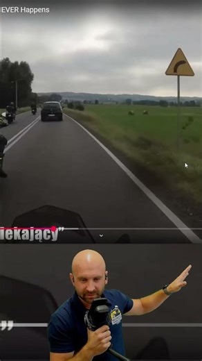Dont Pass Before a Corner #motorcycle #motorcyclecrash