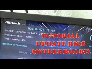 Tutorial Update Bios Motherboard Asrock H310M-HDV