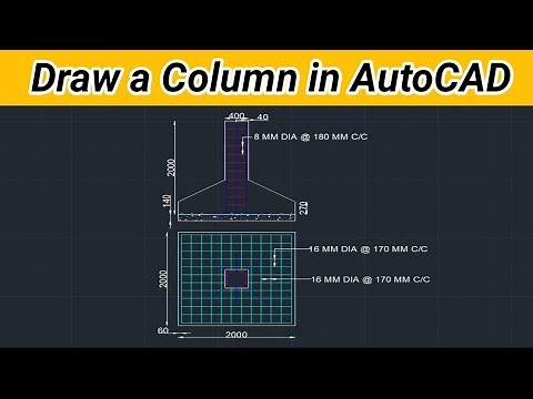 How to Draw a Column in AutoCAD
