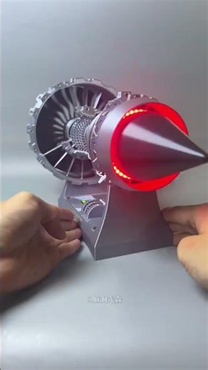 ⚙️ Jet Engine Model by Nikola Toy | ASMR Engineering Build & LED Showcase | Mr GCN