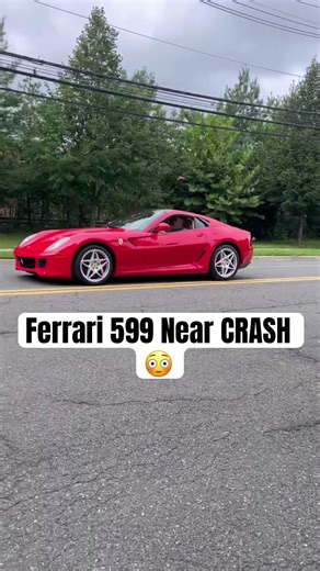 Ferrari 599 Almost Loses Control Leaving Car Meet #fastcars #fail #carmeet #ferrari #v12 #luxurycar