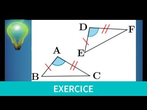 Know how to demonstrate that triangles are equal • cases of equality of triangles • Fourth Third