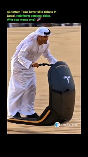 Unlimited Science 🇮🇱 | An all-terrain Tesla hover bike has made its debut in Dubai, capturing attention with its futuristic design and cutting-edge technology.... | Instagram