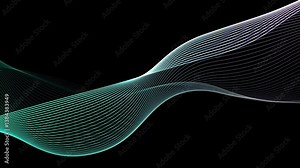Abstract line background video, flowing line animation, dynamic visual aesthetic