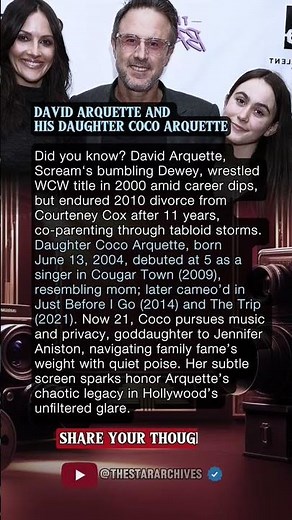 DAVID ARQUETTE AND HIS DAUGHTER COCO ARQUETTE