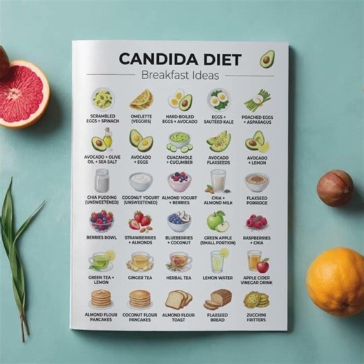 Candida Diet Food List Printable, Eat Limit Avoid Chart, Anti Candida Foods Guide PDF