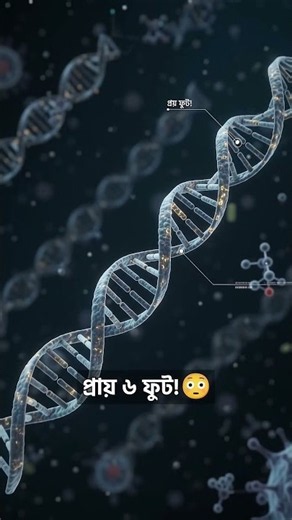 একটা কোষের DNA প্রায় ৬ ফুট লম্বা! 😳 | Science