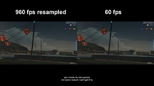 960 fps 和 60 fps osu! 对比