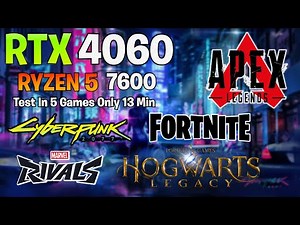 RTX 4060 + Ryzen 5 7600 - Test in 5 Games in Early 2025 - 1440p