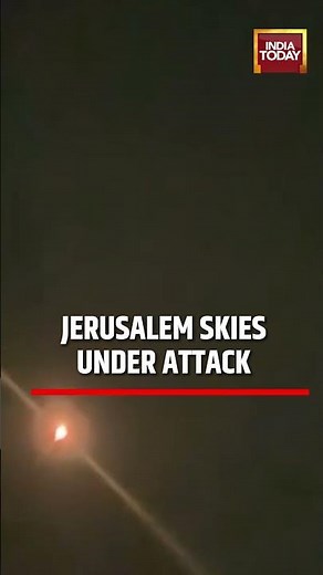 Jerusalem Skies Under Attack – Iranian Missiles Intercepted Above Israel #JerusalemAttack