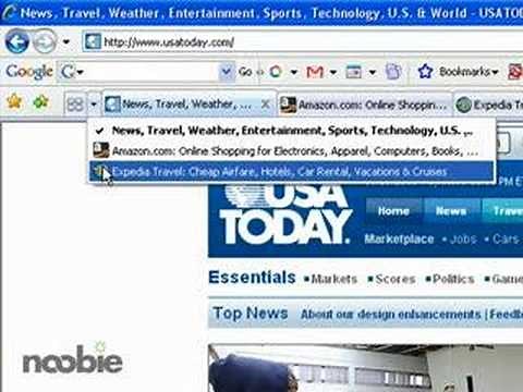 Using Tabs in Internet Explorer 7