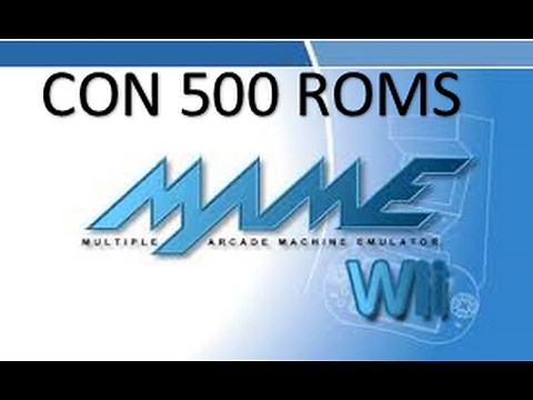 Emulador mame para wii con 500 roms